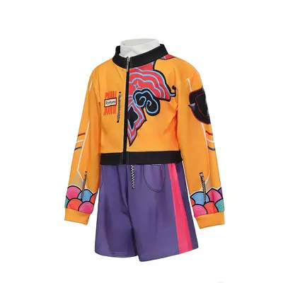 Children's K-POP Demon Hunter Rumi 3D Dress Costume Set