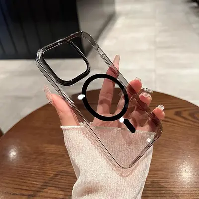 iPhone 17 Pro İçin Şeffaf Manyetik Telefon Kılıfı, Lens Koruyucu - 10