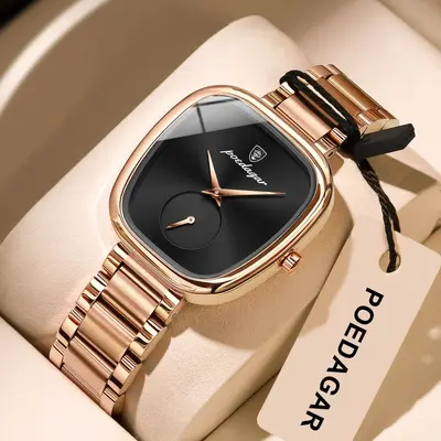 POEDAGAR Women's Watch Model 783, Steel Band, Waterproof, Quartz - 7