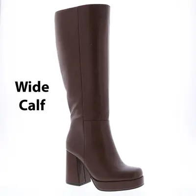 Stretch-Stiefel I 57272 mit dicker Sohle und Blockabsatz