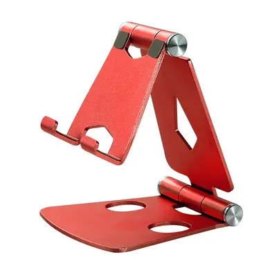 Foldable Aluminum Alloy Desktop Phone Holder - 9