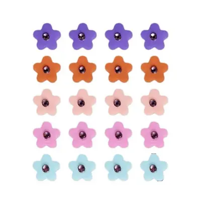 Colorful Rhinestone Hydrocolloid Pimple Patches, Clear - 6
