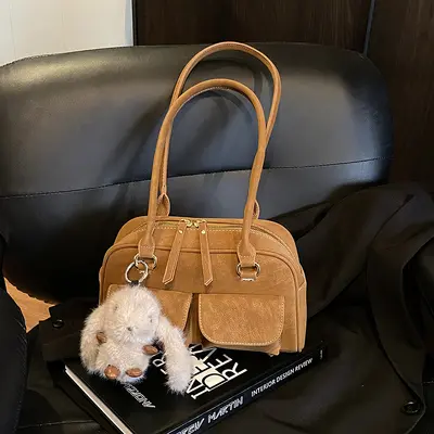 Women's Boston Shoulder Bag Fashionable Commuter Versatile Design - 8
