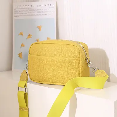 Solid Color PU Small Square Women's Crossbody Bag, Everyday Shoulder Style - 13