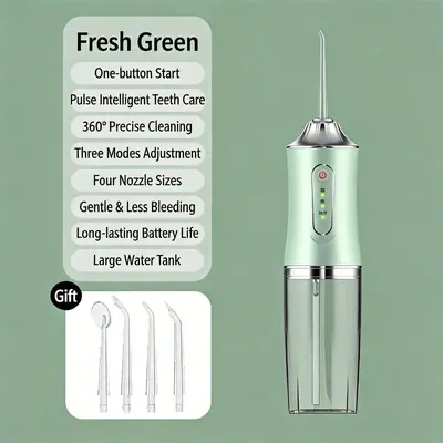 Portable Electric Water Flosser Home Oral Irrigator Teeth Cleaner - 11