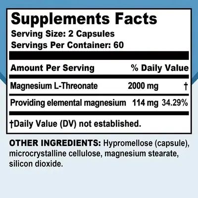 L-Magnesium Threonate Supplement for Focus and Memory - 4