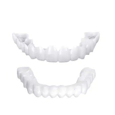 Non-Perforated Simulated Teeth Cover, Temporary Tooth Filler, Eating Aid - 6
