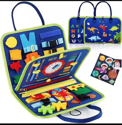 Montessori Felt Busy Board and Learning Book for Children - 6