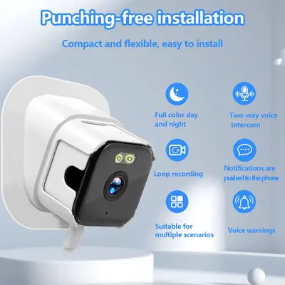 SaintAnno WiFi HD Fenster-Kamera Smart-Home Netzwerk-Überwachung Smartphone Fernzugriff Nachtsicht Infrarot 2K