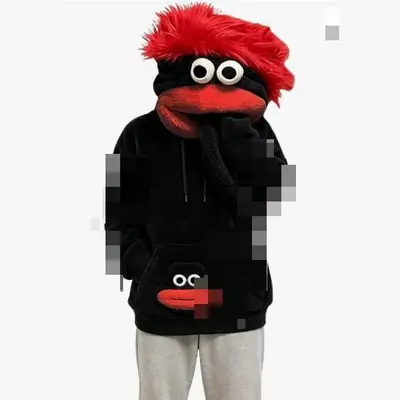 Uzun Tüylü Canavar Tulum Pijama, Mercan Polar, Cadılar Bayramı