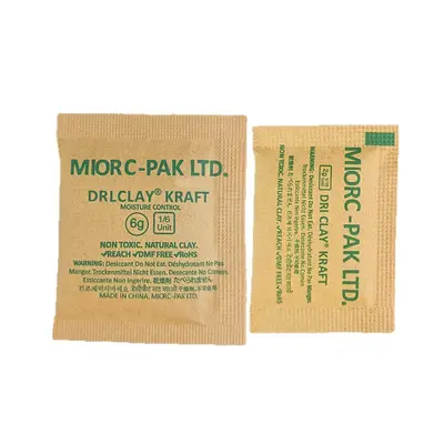 Feuchtigkeitsabsorber aus Montmorillonit mit Kraftpapier, 2 g/6 g, schimmelhemmend - 5