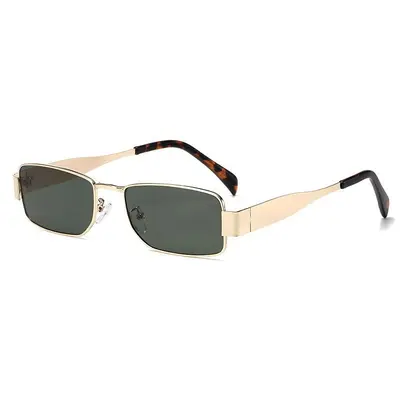 Square Frame Men's Sunglasses with Wide Temples for Driving - 11