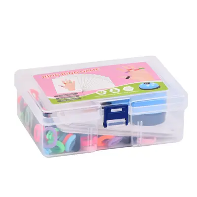 Kinder-Fingerhop-Spielzeug, Regenbogen-Ringe, komplettes Set - 5
