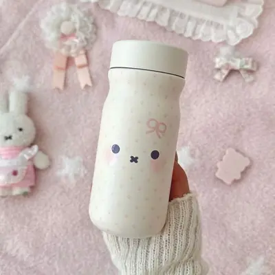 Paslanmaz çelik termos, 500 ml sevimli öğrenci su bardağı - 2