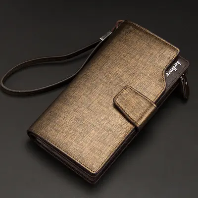 Men's Clutch Wallet with Multiple Card Slots and Long Zipper - 9