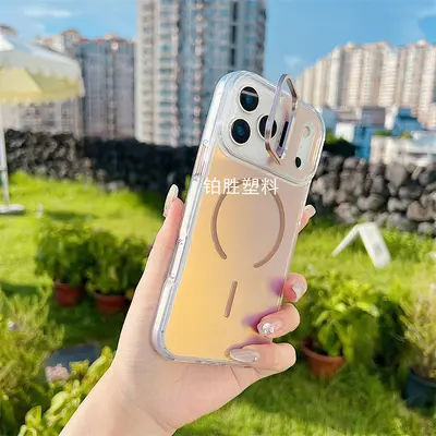 适用苹果IPhone 13渐变13 Pro透明亚克力13 ProMax亮彩变色龙硬壳 - 9