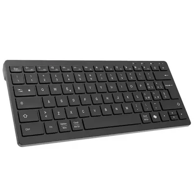 Bluetooth Çift Modlu Ultra-ince Ofis Klavyesi AI Fonksiyon Tuşlu Şarj Edilebilir Tablet Kablosuz Sessiz İş Klavyesi