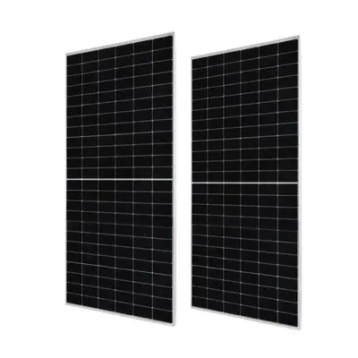 650W Solar Panel Bifacial Power Generation Grade A Monocrystalline Silicon Photovoltaic Module Double Glass Large Panel Water Pump Solar Household