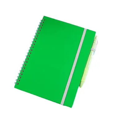 A5 Spiralli Not Defteri, Bağcıklı Minimalist Yaprak Defter, Öğrenci Günlüğü
