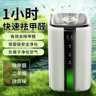 Household Air Purifier with Formaldehyde Removal and Negative Ions
