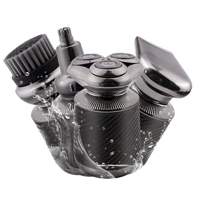 4-in-1 Men's Mini Shaver Set, Washable, with Nose Hair Trimmer