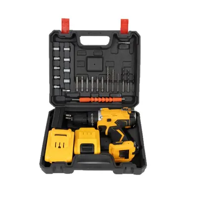 21V cordless impact drill kit with lithium battery