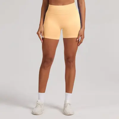 Amazon High Waist Butt Lifting Yoga Shorts Seamless Peach Butt Fitness Pants Sports Outerwear No Awkward Lines Yoga Pants - 6