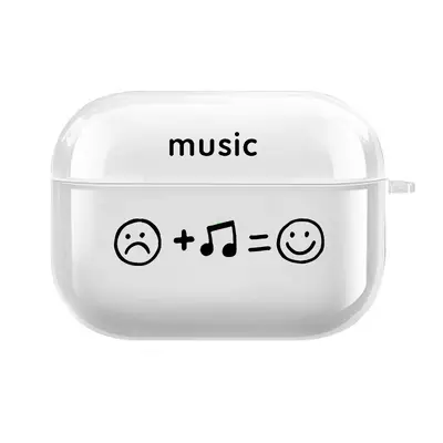 AirPods 4th Gen Smiley Face Protective Case, Transparent - 6