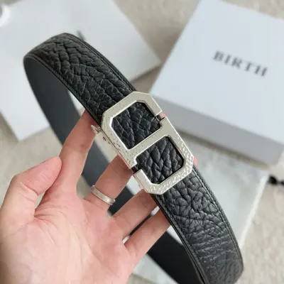 Erkek deri kemeri otomatik toka metal toka casual