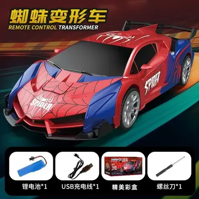 跨境1:18变形遥控汽车儿童玩具一键变形机器人蜘蛛车电动遥控模型 - 7