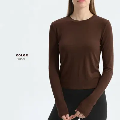 Merinowolle Damen Langarm-Sportoberteil, Herbst Winter - 8