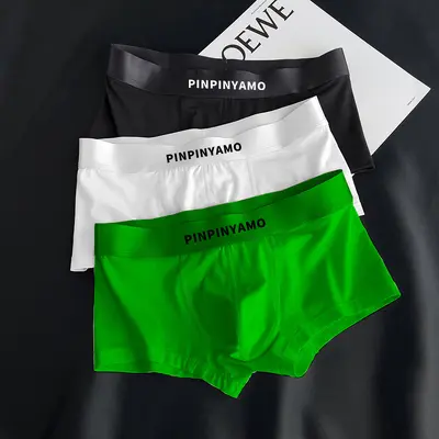 Men's Pure Cotton Boxer Briefs, 2024 Summer Model, Antibacterial