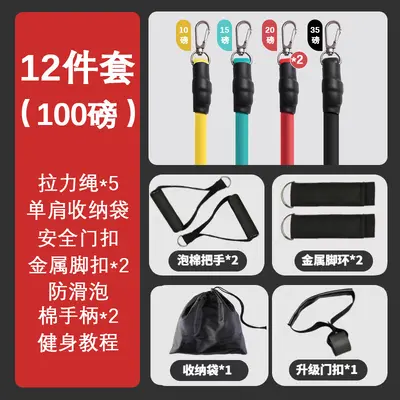 Multifunctional Black Resistance Band for Men, Door-Mounted, Home Fitness - 9