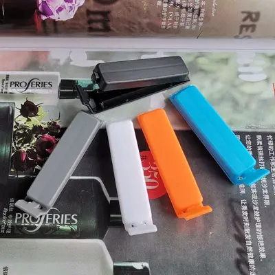 Gıda sızdırmazlık klipsi, neme dayanıklı ve taze tutma klipsi, çay süt tozu atıştırmalık yiyecek torbası sızdırmazlık klipsi, plastik LOGO ile özelleştirilebilir - 7
