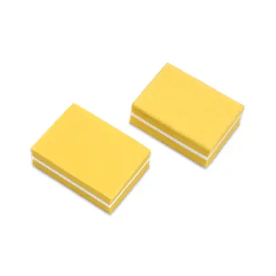 Mini Double-Sided Nail File, Small Tofu Block Sponge Buffer - 10