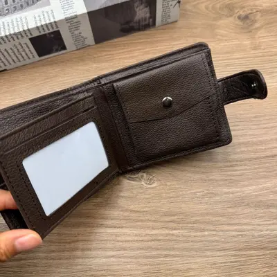 Men's Retro PU Leather Short Wallet with Multiple Card Slots and Coin Pocket - 5