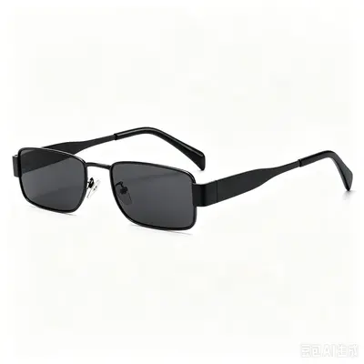 Square Frame Men's Sunglasses with Wide Temples for Driving - 6