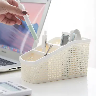 Kosmetik-Aufbewahrungsbox Schminkpinsel Lippenstift Schreibtisch-Organizer - 1