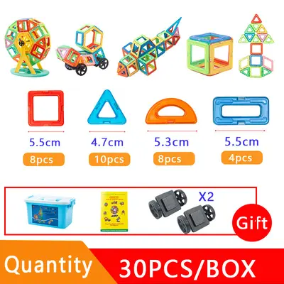 Large Strong Magnetic Tiles Building Block Set for Desktop, Children's Educational Toy - 7