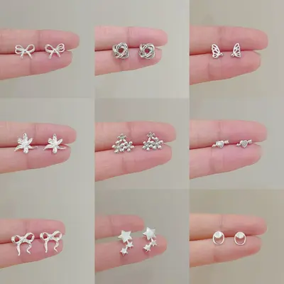 925 Sterling Silver Pearl Earrings for Women, Minimalist Design