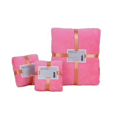 Korallenvlies-Handtuch-Set dreiteilig Geschenkbox - 6