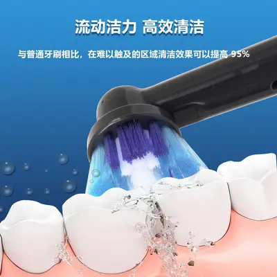 Replacement Cleaning Soft Bristle Brush Heads Compatible with Oral-B Electric Toothbrushes, Universal Replacement Heads for P/Pro/D Series, P2000