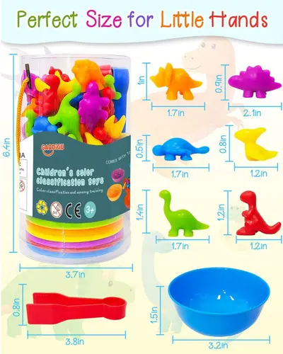 Lernspielzeug für Kinder, Farbzählung und Sortiersets - 11