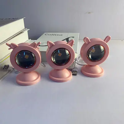 Fotoğrafçılık için sınır ötesi RGB mini gün batımı lambası, canlı yayın için ortam ışığı, fotoğrafçılık için arka plan duvarı, ins gün batımı projeksiyonlu yaratıcı masa lambası - 11