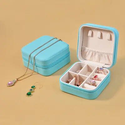 Tragbare Schmuckschatulle Europa Prinzessin Korea kleine Reise-Handschmuck-Schmucktasche Ohrringe Ring kleine Aufbewahrungsbox für Frauen - 13