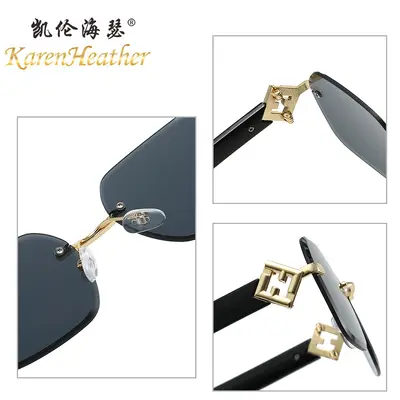 Frameless Sunglasses, UV Protection, Model 8123 - 4