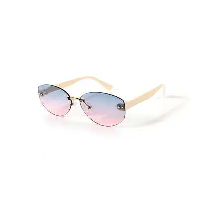 Kindersonnenbrille, oval, rahmenlos, UV-Schutz - 8