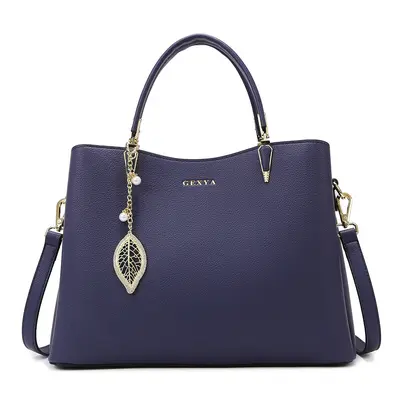 Women's Handbag, Large Capacity Multi-Compartment Soft Leather Commuter Bag - 10