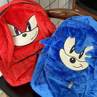 Schulrucksack 2023, große Kapazität, Sonic-the-Hedgehog-Motiv