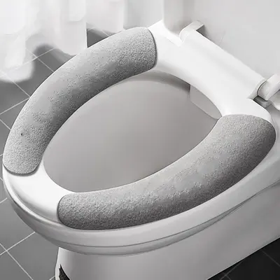 Washable Adhesive Toilet Seat Pad, Electrostatic, All-Season - 11
